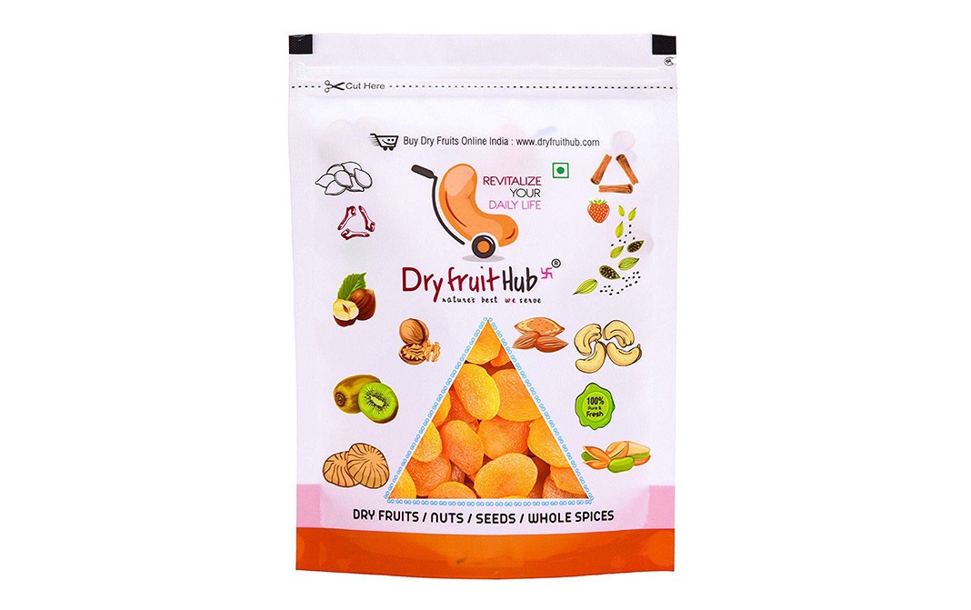 Dryfruit Hub Dried Apricot Seedless (Turkey)   Pack  400 grams